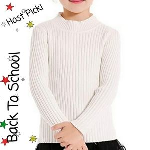 Girls Knit Long Sleeve ribbed sweater
